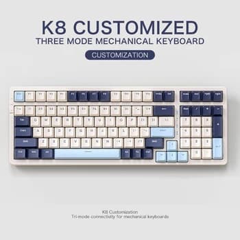 FREEWOLF K8 100-Key Wireless Mechanical Keyboard